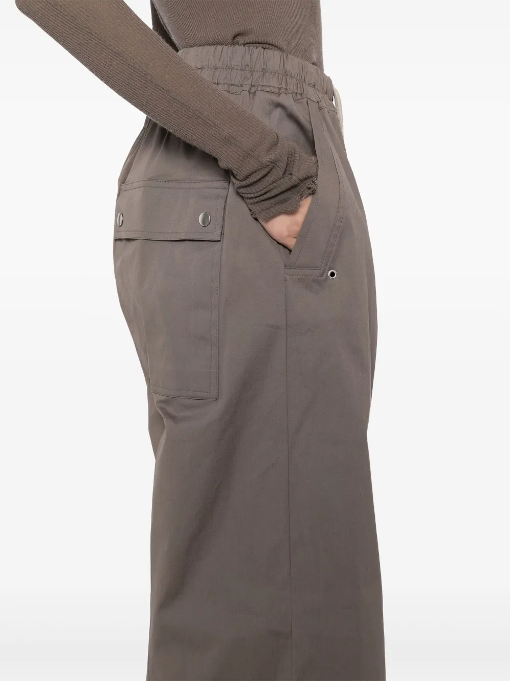 Rick Owens Broek met wijde pijpen Bruin