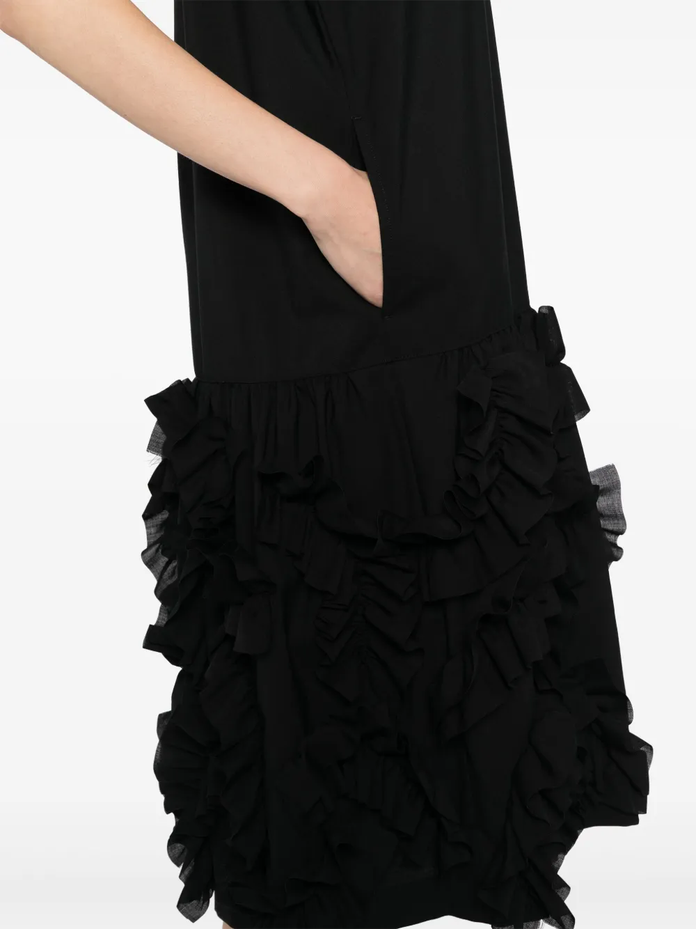 Comme des Garçons TAO Jurk met ruches Zwart