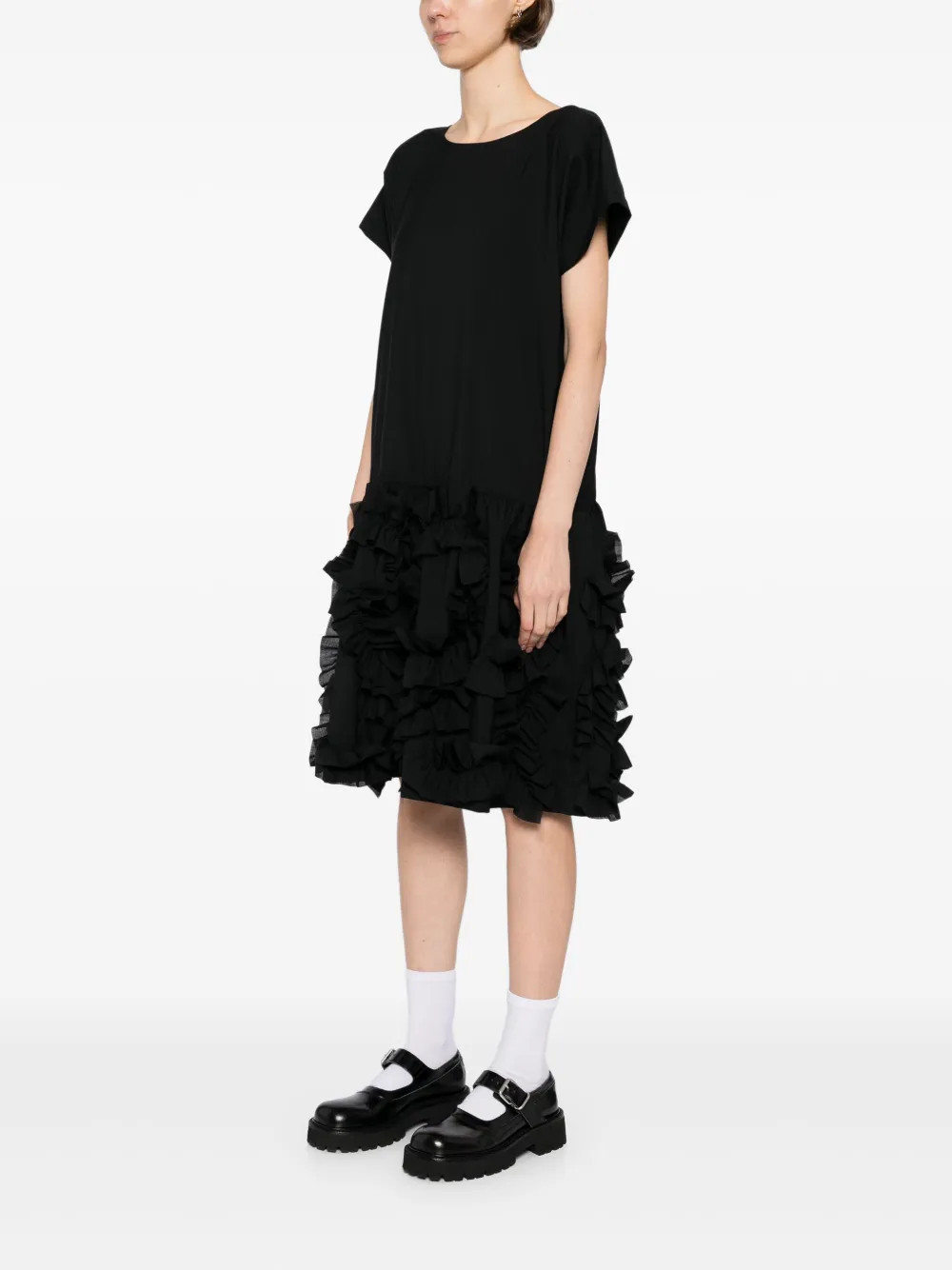 Comme des Garçons TAO Jurk met ruches Zwart