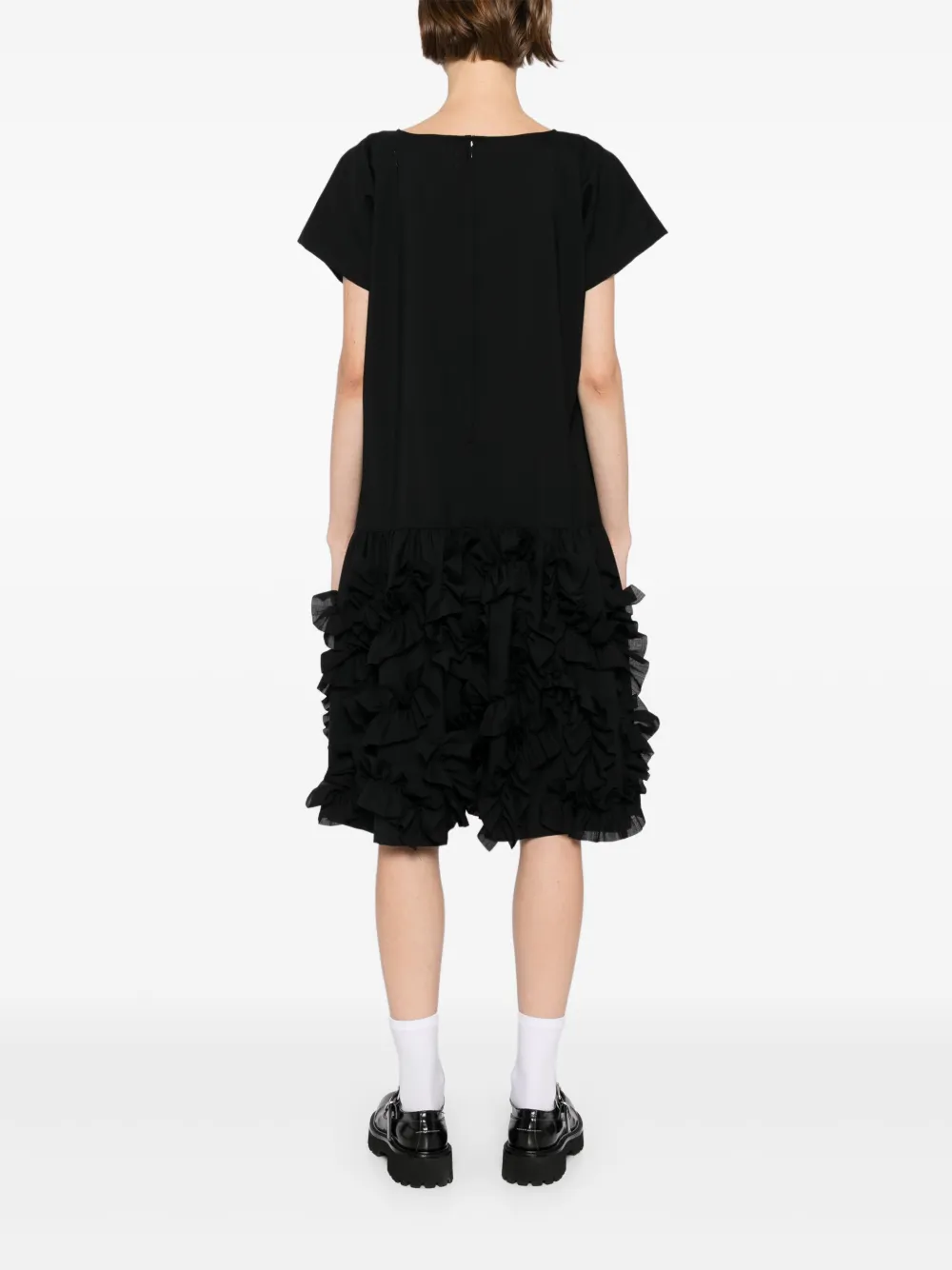 Comme des Garçons TAO Jurk met ruches Zwart