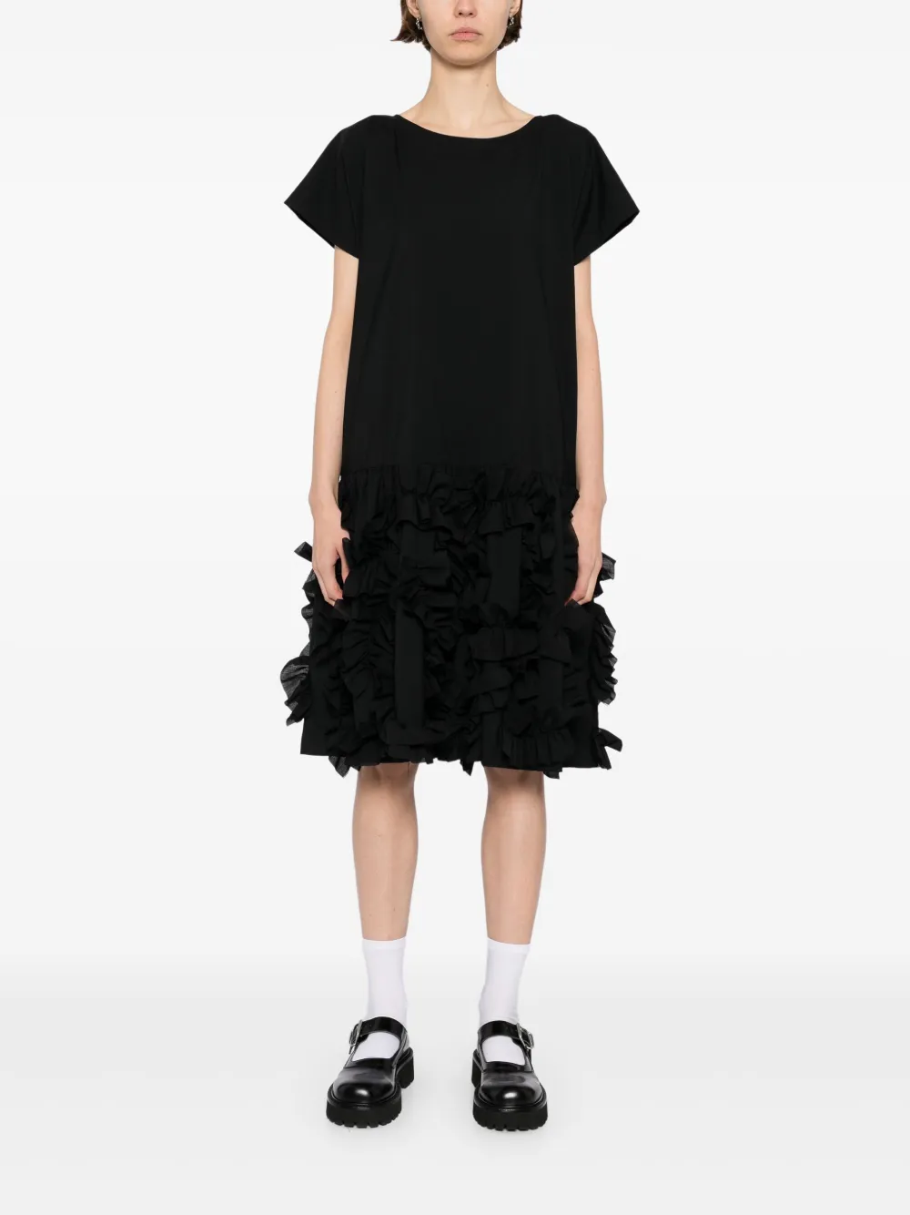 Comme des Garçons TAO Jurk met ruches Zwart