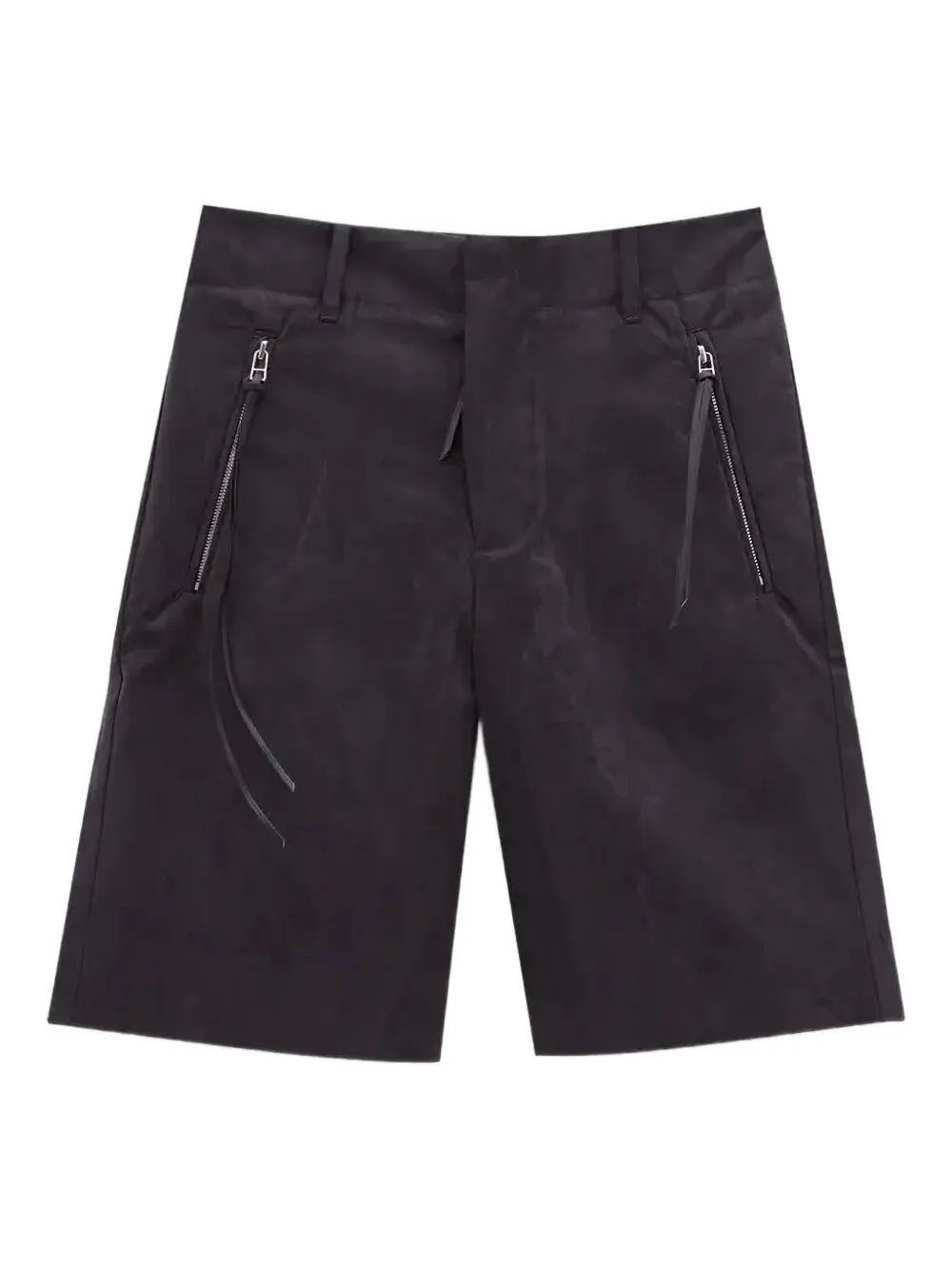 Post Archive Faction zip-detail bermuda shorts | Black | Image 1