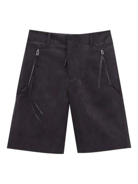 Post Archive Faction zip-detail bermuda shorts