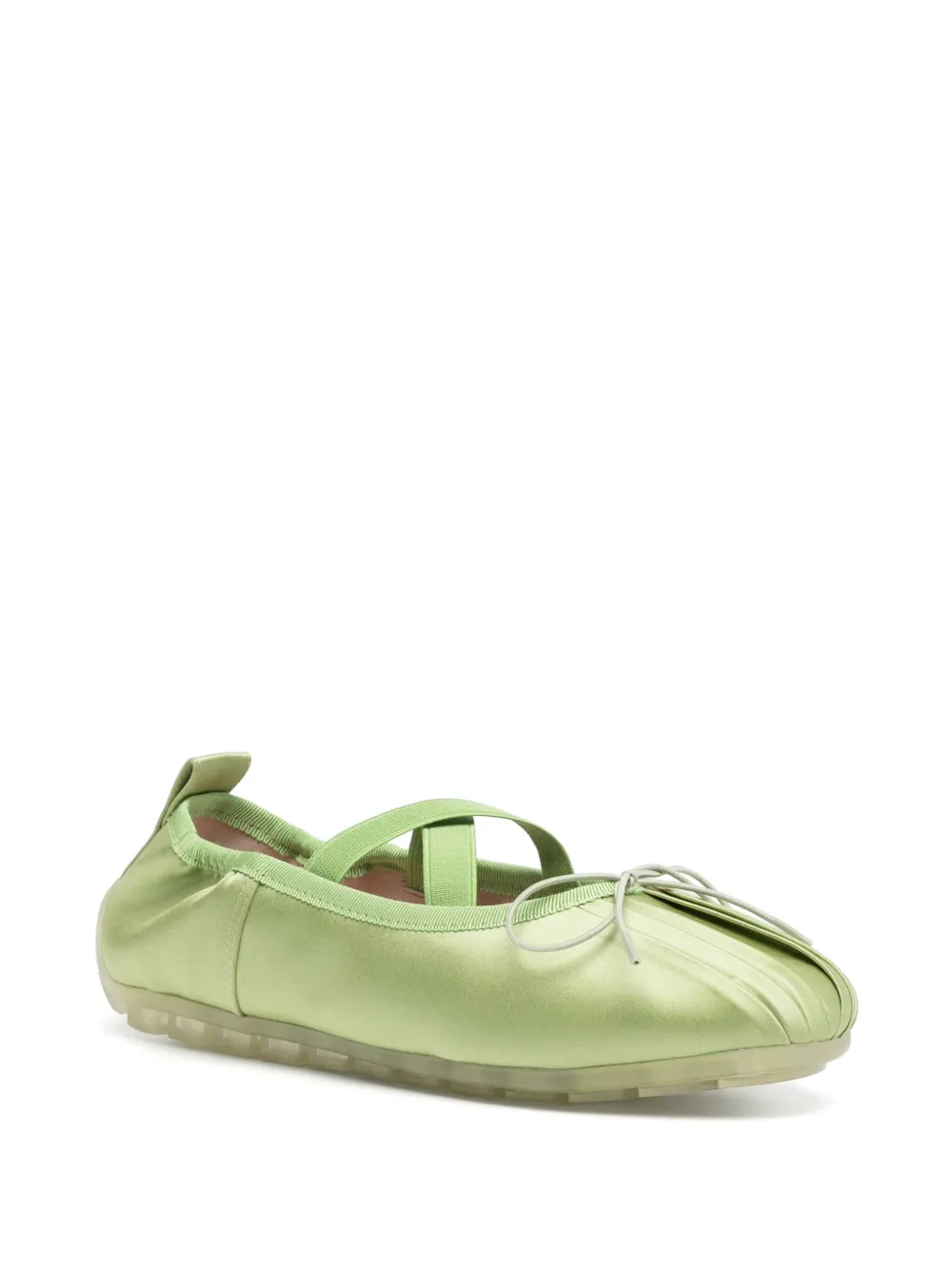Simone Rocha embellished ballet flats Green