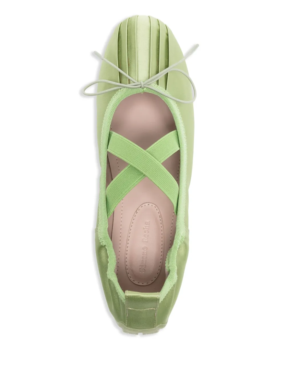 Simone Rocha embellished ballet flats Green