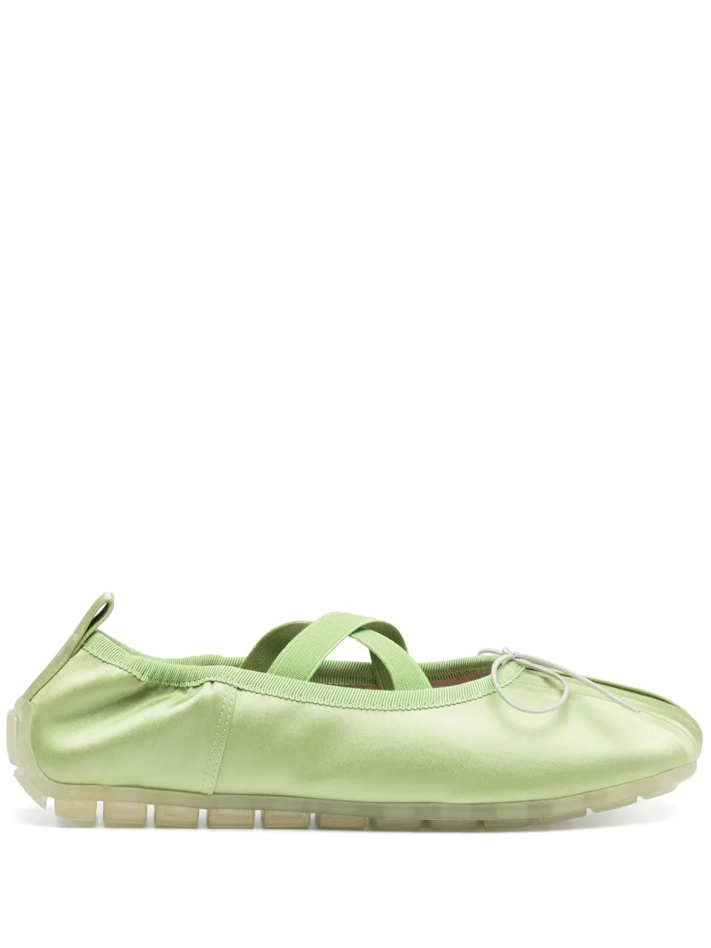 Simone Rocha embellished ballet flats Green