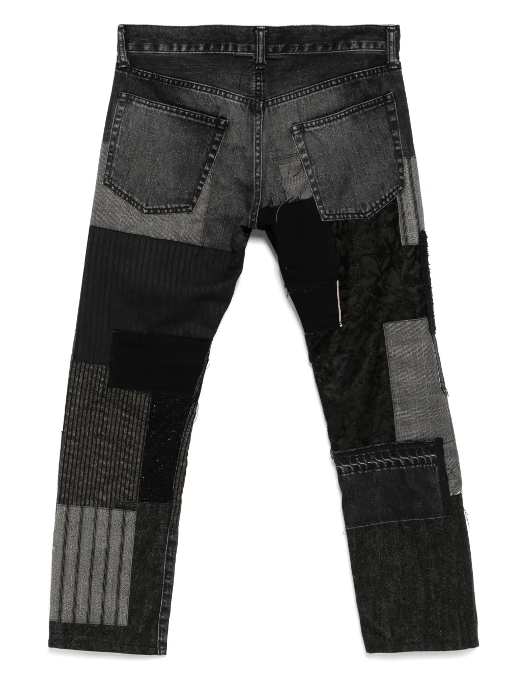 Junya Watanabe MAN Jeans met patchwork - Zwart