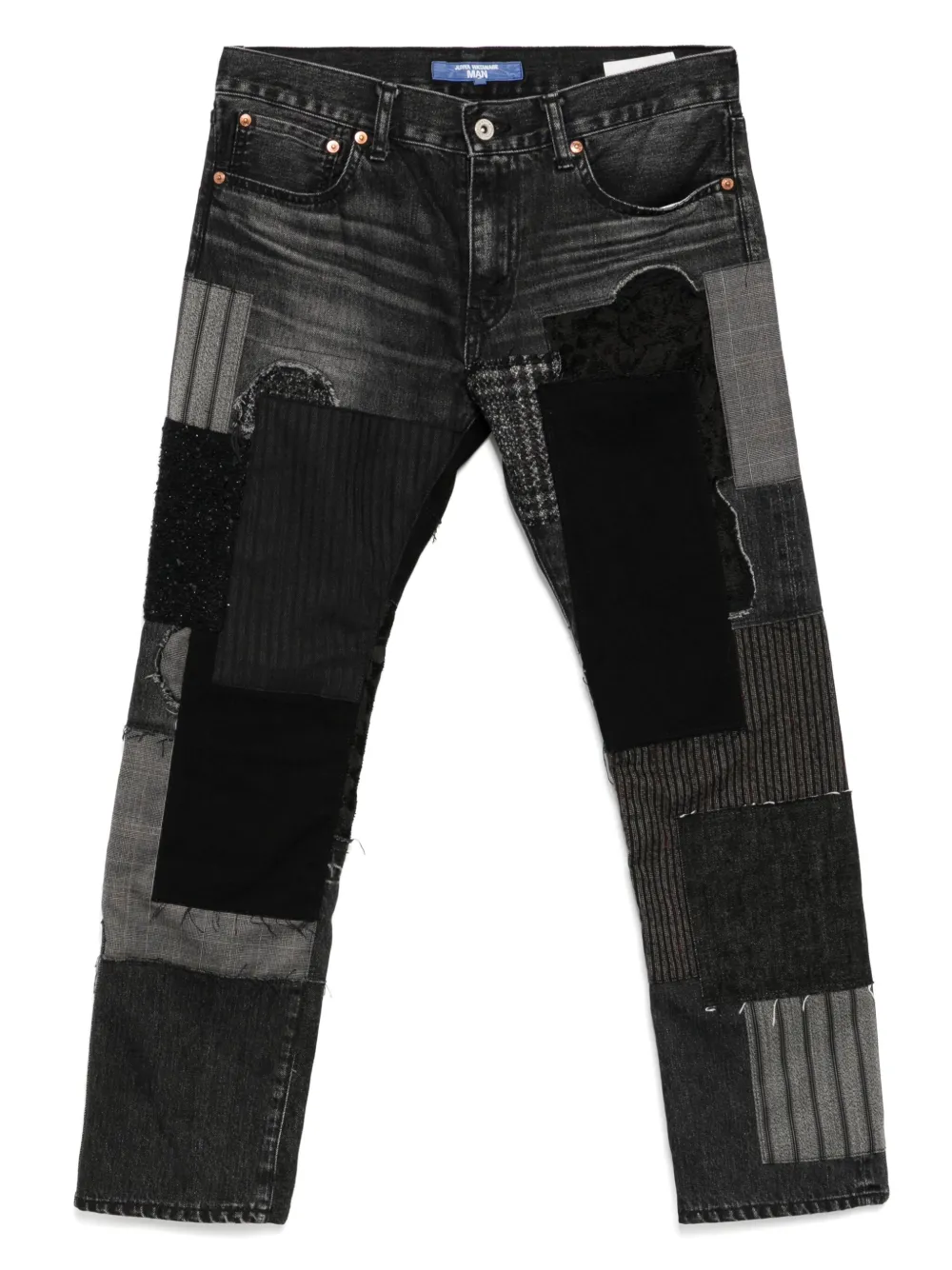 Junya Watanabe MAN patchwork jeans | Black | Image 1