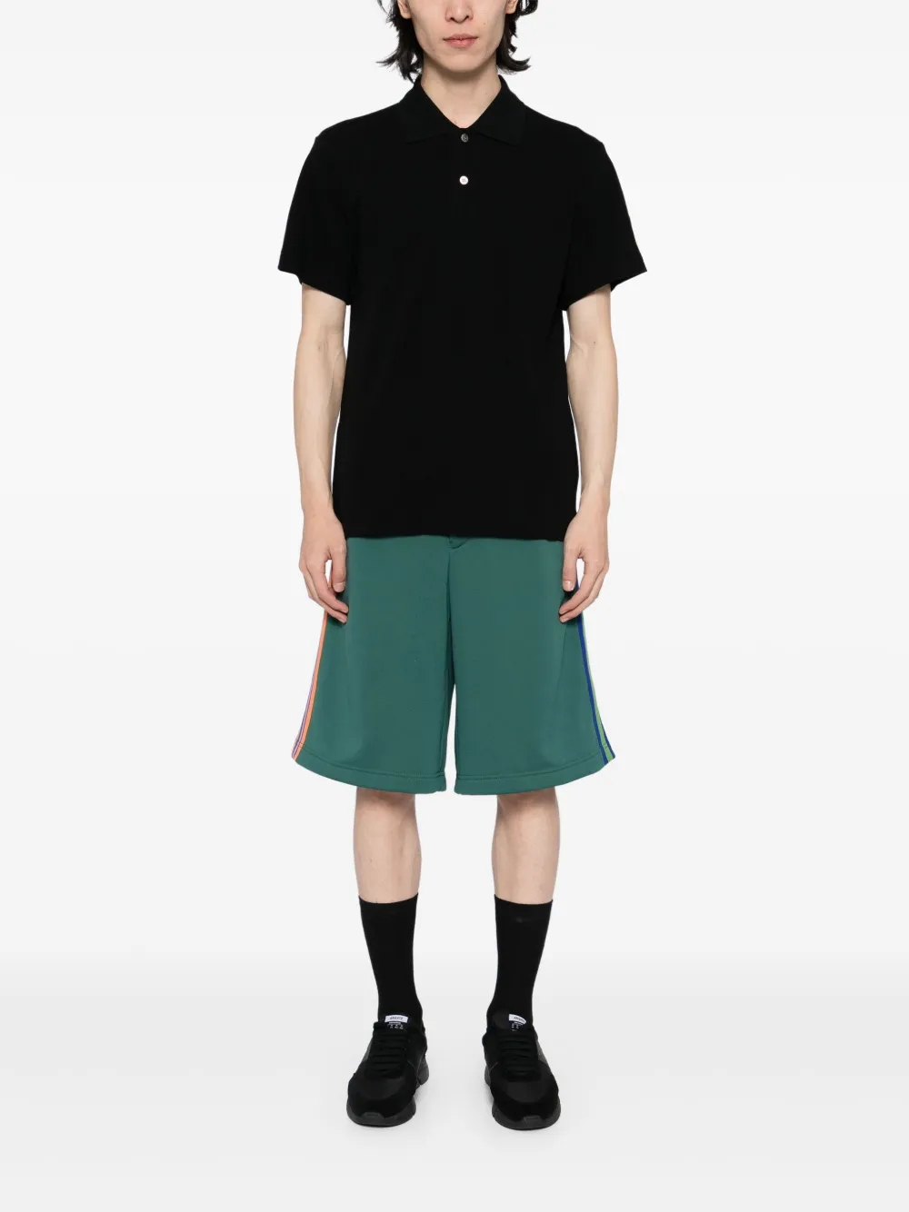 Comme des Garçons Homme Deux Katoenen poloshirt - Zwart