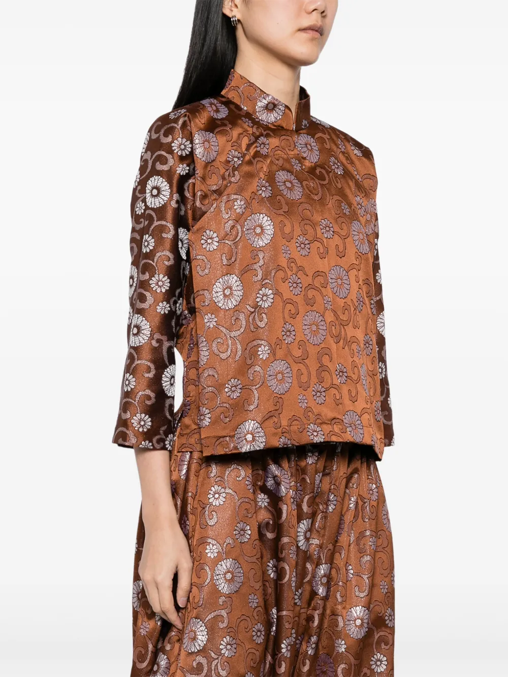 Comme Des Garçons Comme Des Garçons Jack met jacquard Bruin