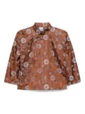 Comme Des Garçons Comme Des Garçons jacquard jacket - Brown