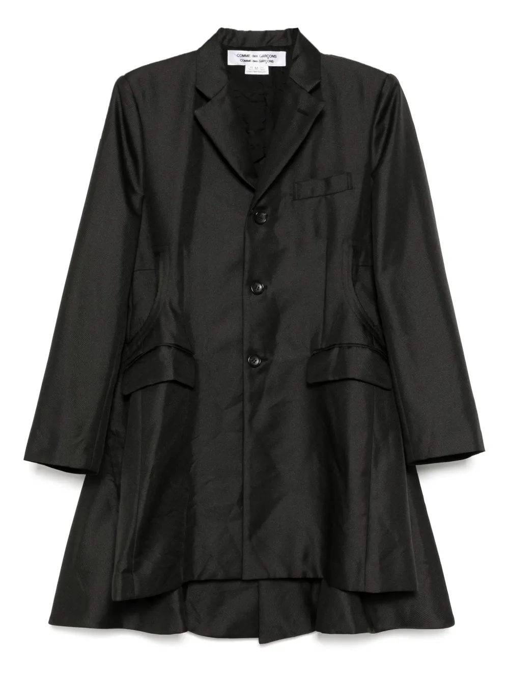 Comme Des Garçons Comme Des Garçons Blazer met enkele rij knopen Zwart