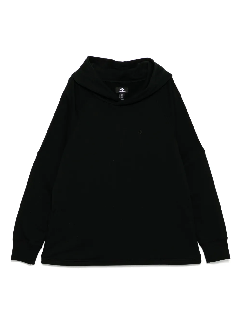 Converse Felpa con cappuccio e logo - Nero