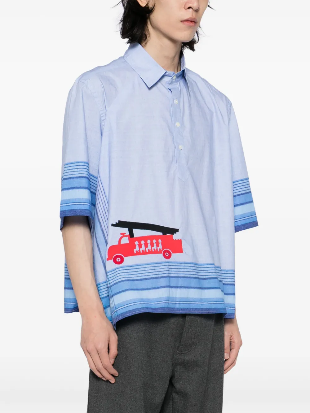 Craig Green Pochet overhemd BLUE