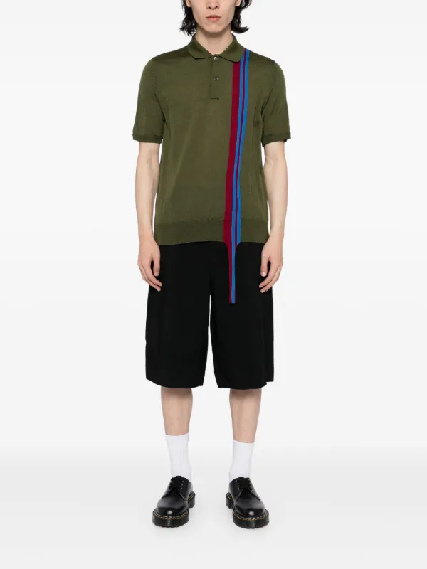 COMME des GARCONS HOMME DEUX ニットポロ 90s Comme Des Garçons Homme Deux ニット ポロシャツ | グリーン