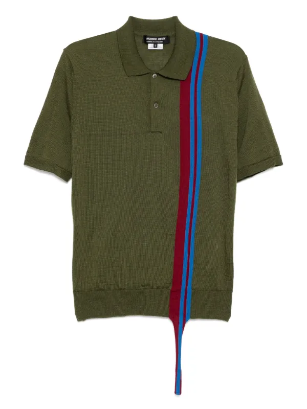 Comme Des Garçons Homme Deux ニット ポロシャツ | グリーン