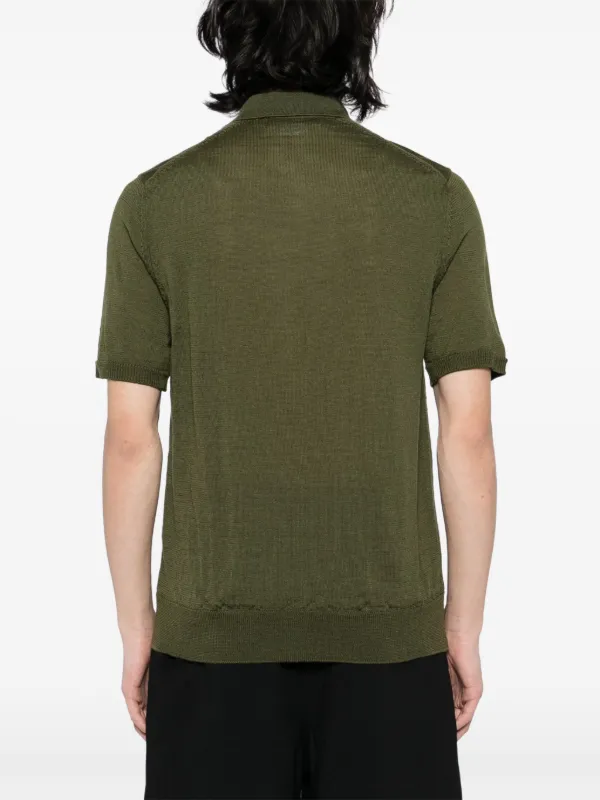 Comme Des Garçons Homme Deux ニット ポロシャツ | グリーン