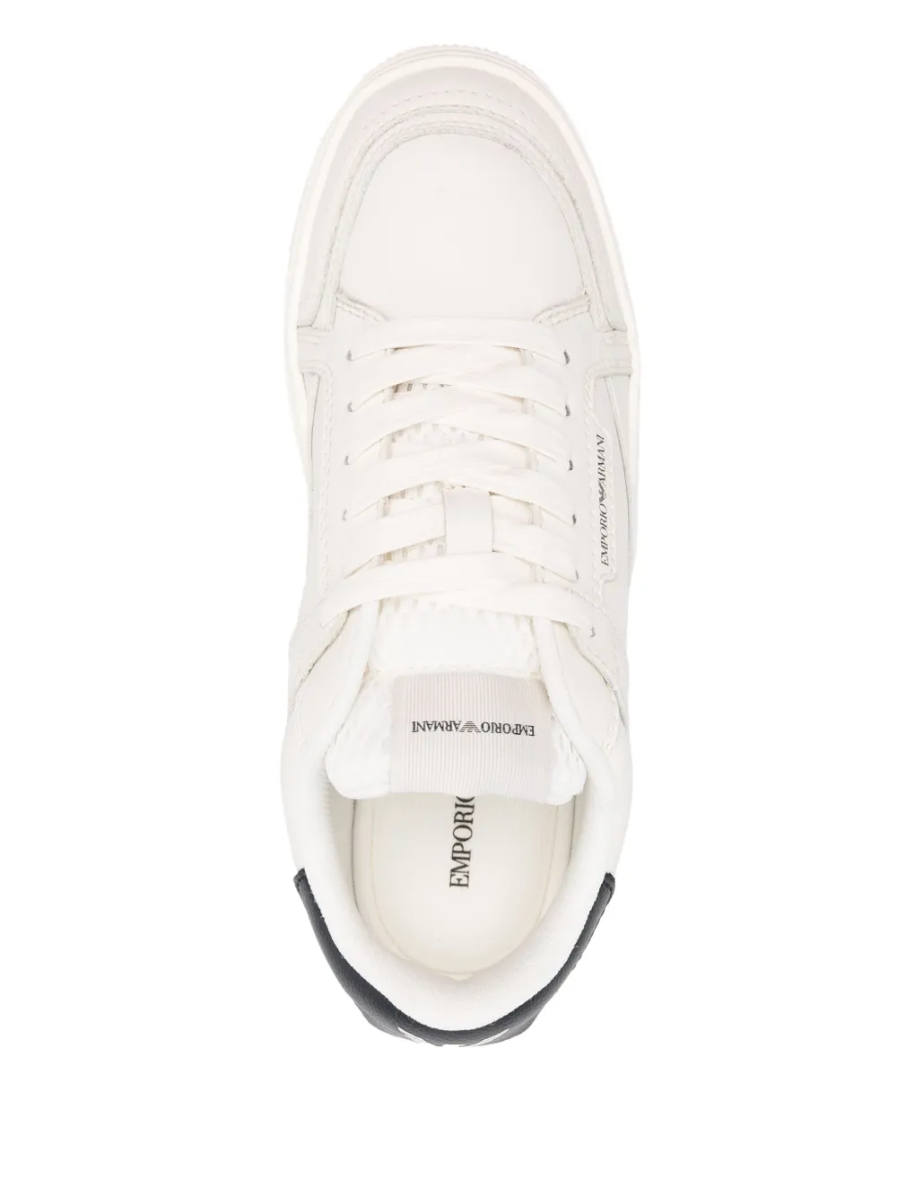 Emporio Armani Sneakers met logopatch Wit