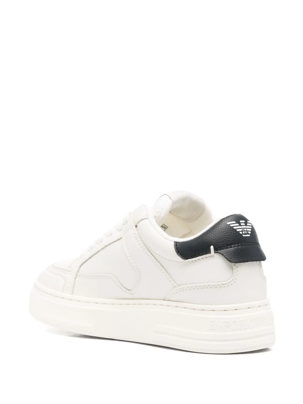 Emporio Armani Sneakers met logopatch Wit