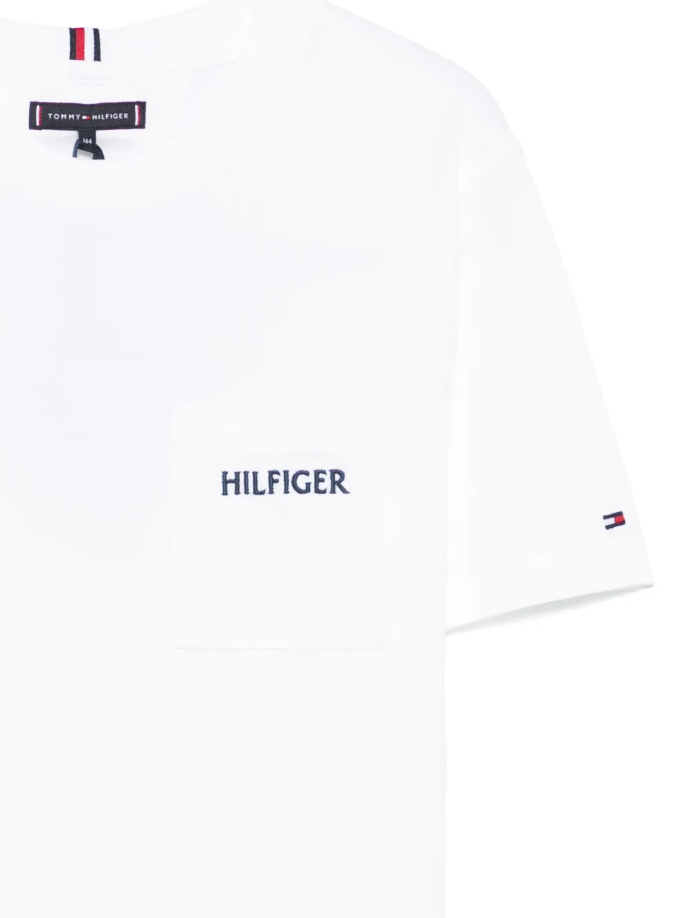Tommy Hilfiger Junior T-shirt met geborduurd logo Wit