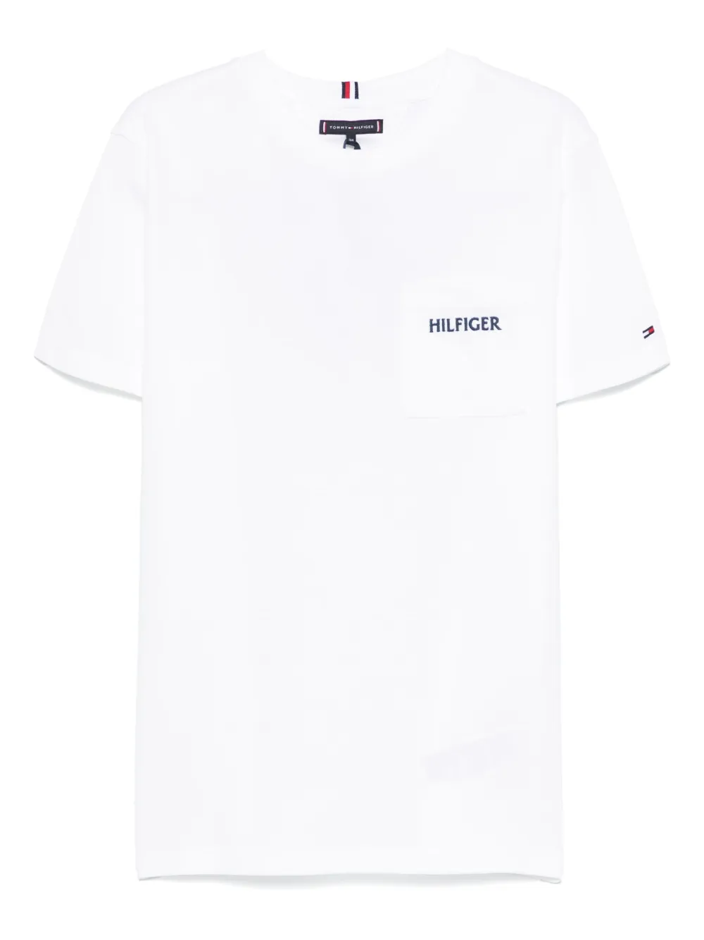 Tommy Hilfiger Junior playera con logo bordado | blanco | Image 1