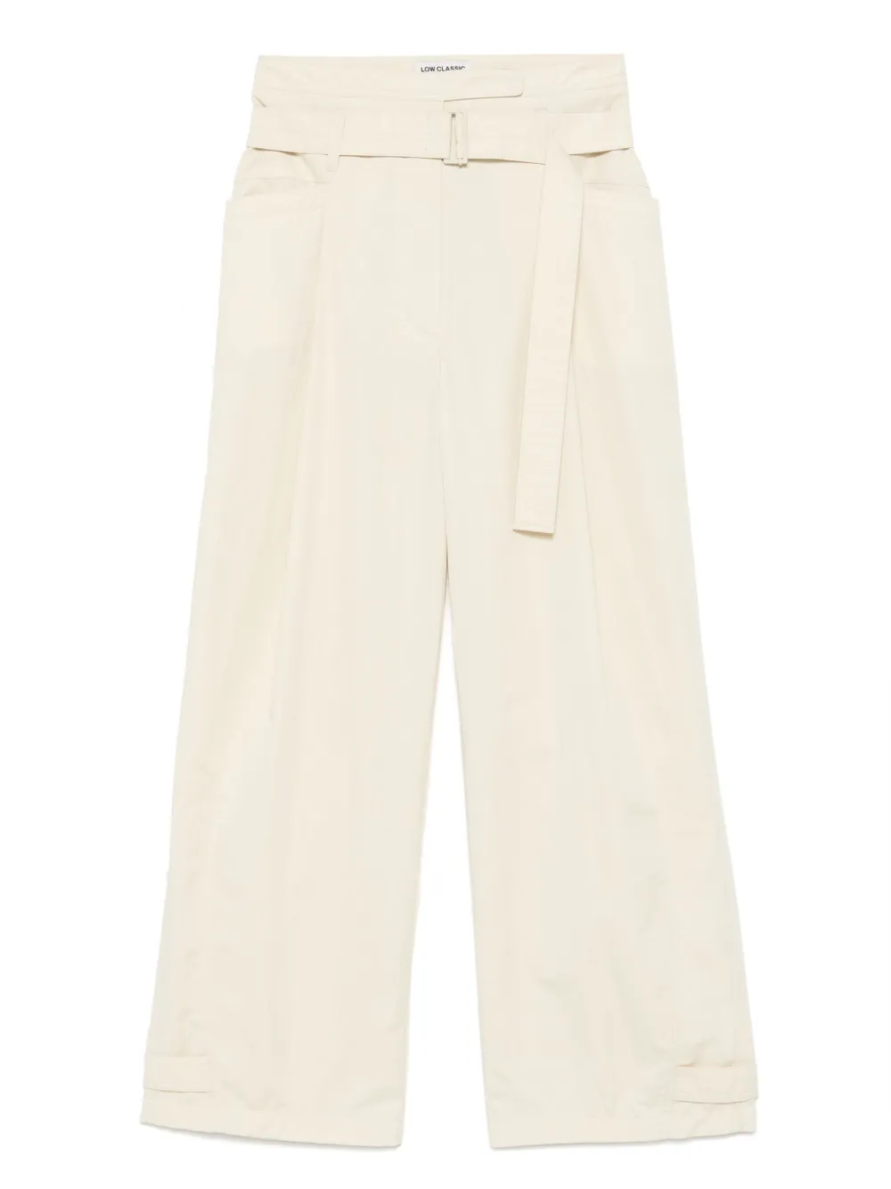 Low Classic Broek met ceintuur Beige