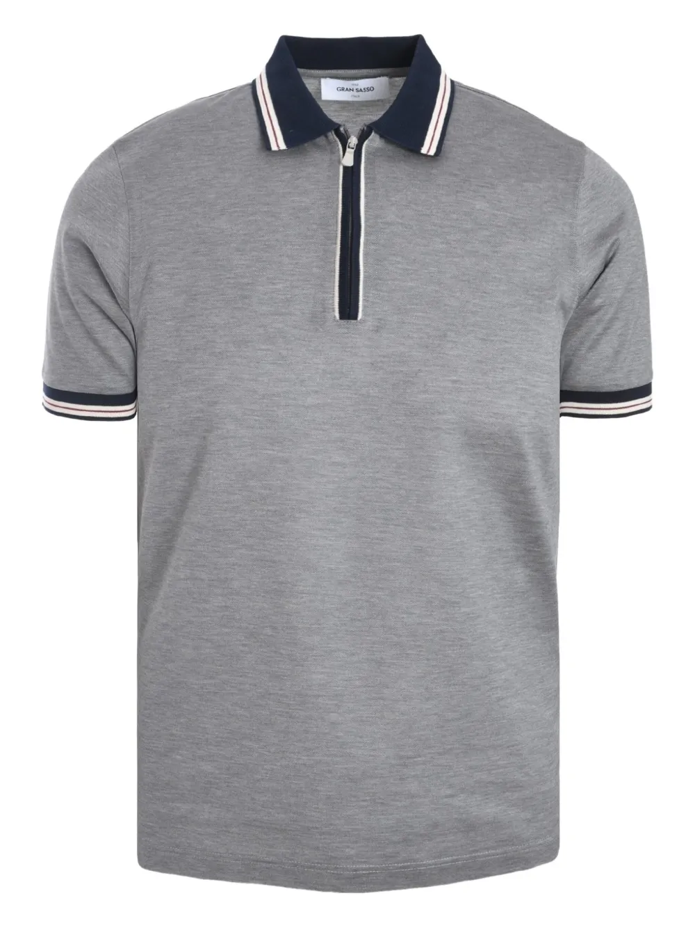 Gran Sasso cotton polo shirt | Grey | Image 1