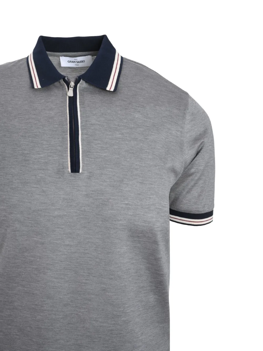 Gran Sasso Katoenen poloshirt Grijs