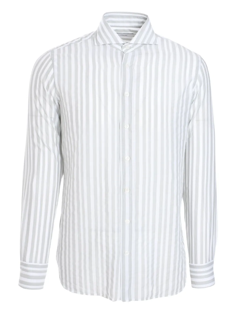 Lardini striped button-up shirt | White | Image 1