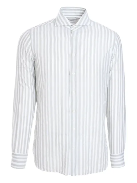 Lardini camisa con botones y rayas estampadas