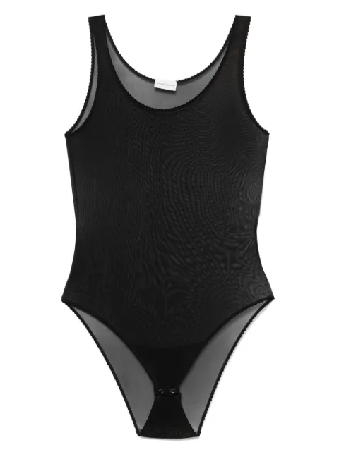 Magda Butrym mesh scalloped bodysuit 