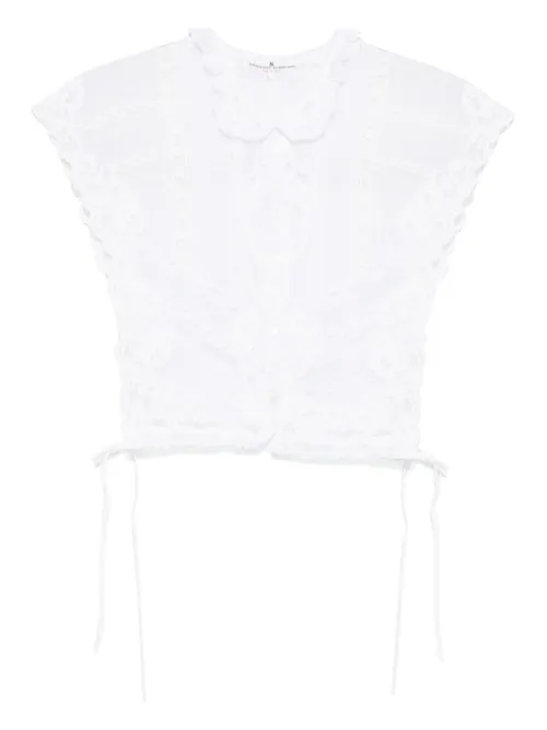Haut en dentelle Valenciennes - Ermanno Scervino - Modalova