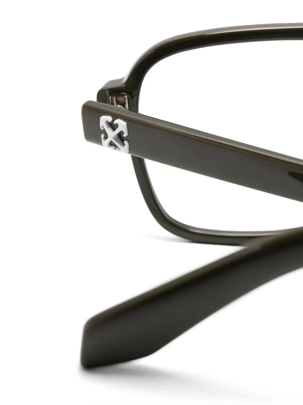 Off-White Eyewear Bril met Arrows-patroon Groen