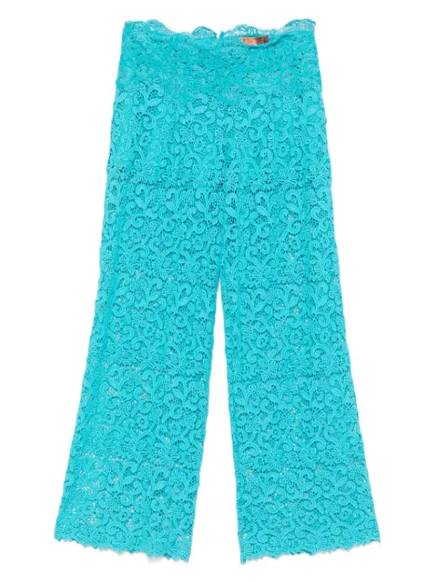 Ermanno Scervino floral-lace trousers