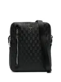 GUESS USA logo-plaque messenger bag - Black
