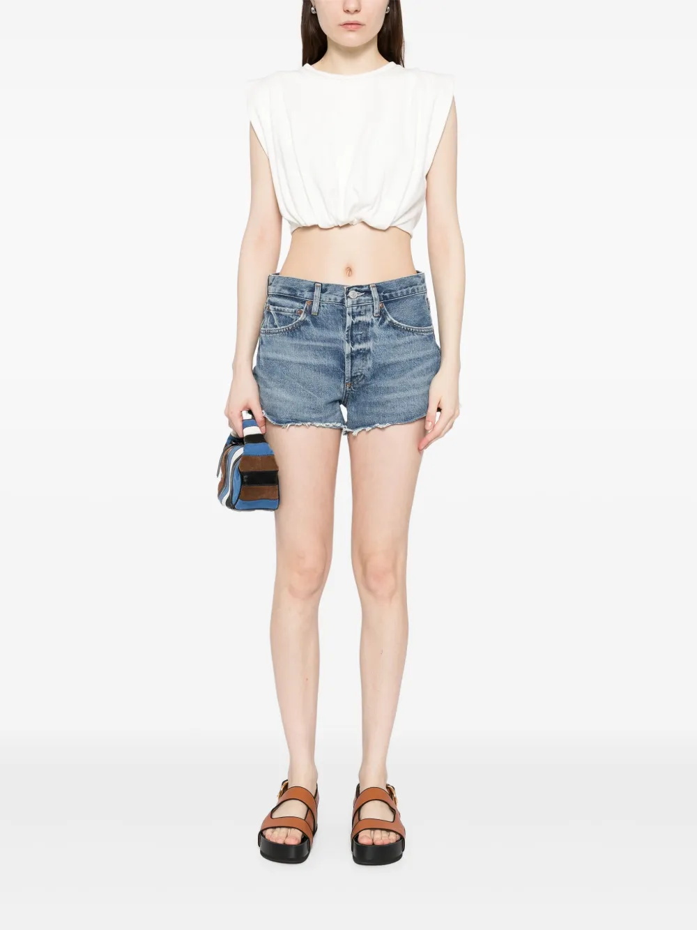 AGOLDE Parker shorts - Blauw