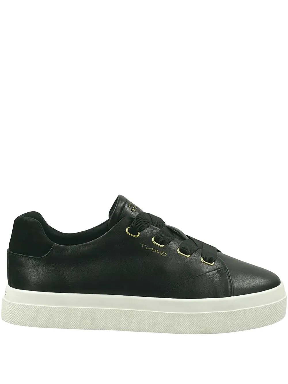 Gant Avona Leather Platform Sneakers In Schwarz