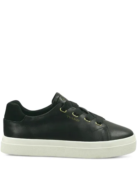 Gant baskets en cuir à plateforme