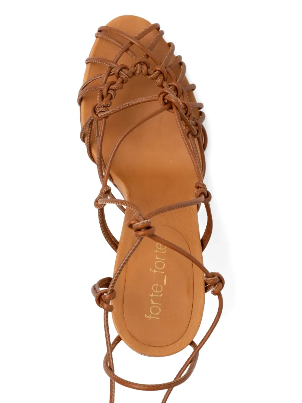 Forte strappy high-heeled sandals Brown