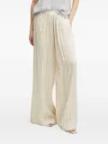 Forte Forte pleated geometric-print trousers - Neutrals