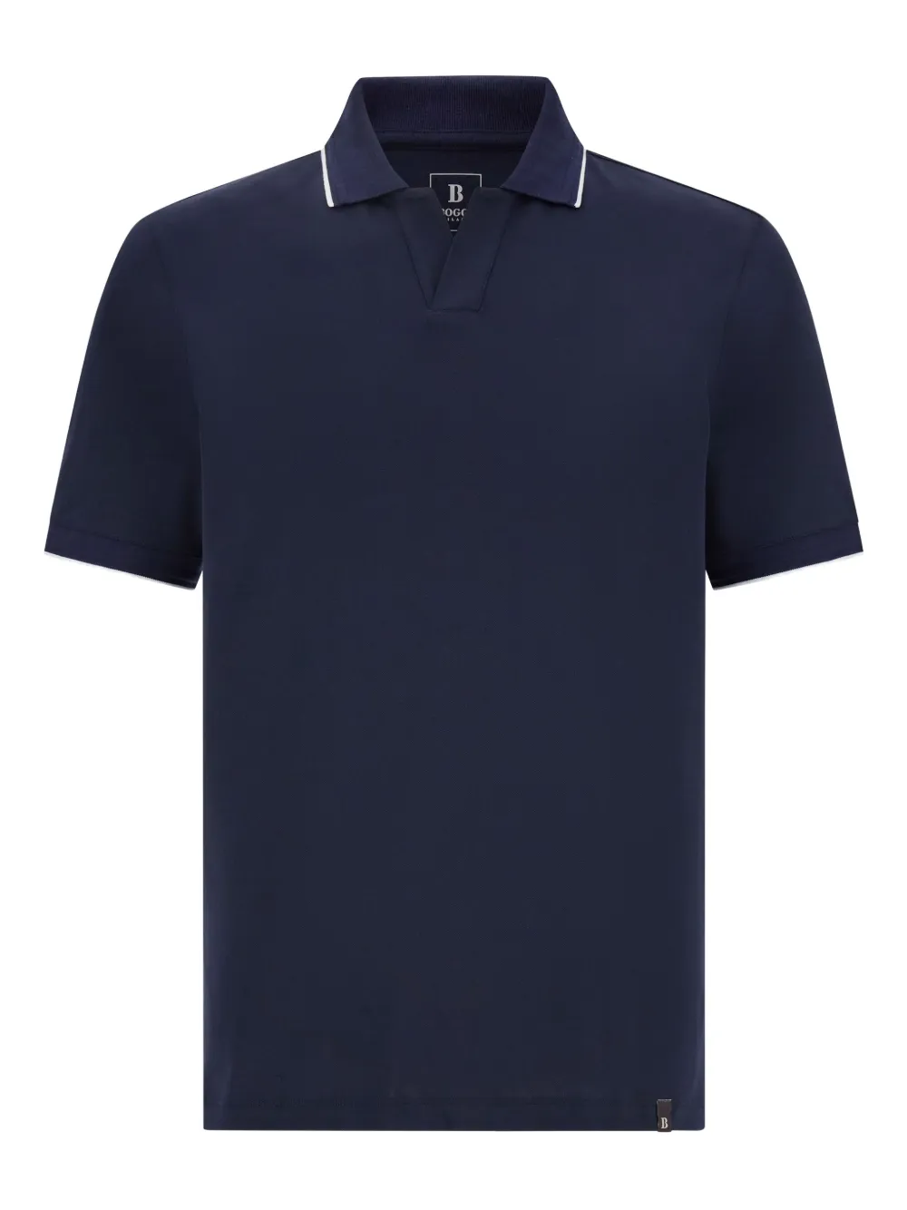 Boggi Milano コントラストトリム ポロシャツ - ブルー Boggi Milano コントラストトリム ポロシャツ - ブルー
