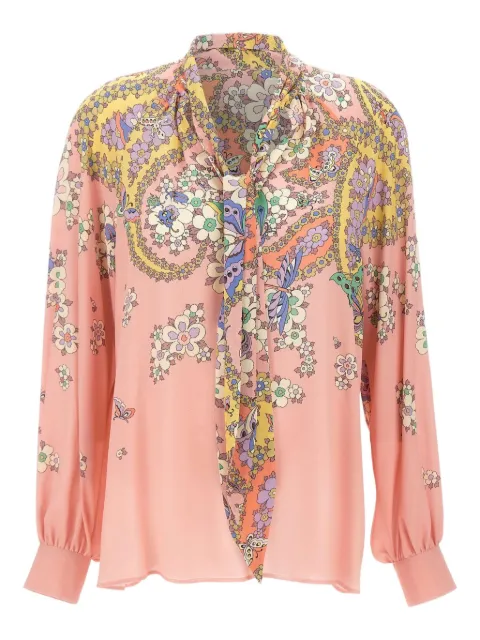 ETRO camisa con estampado de cachemira