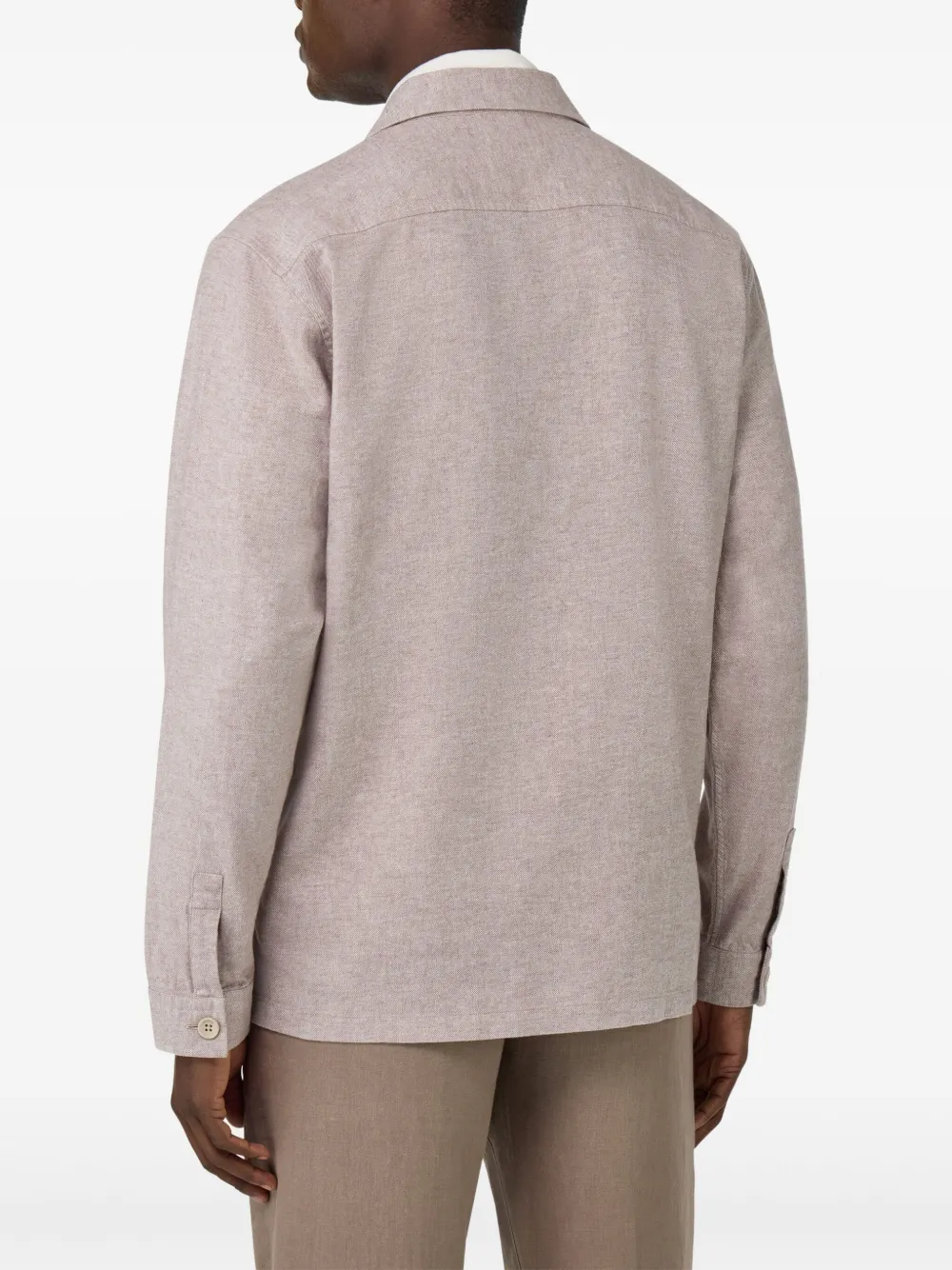Boggi Milano Gemêleerd shirtjack Beige