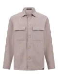 Boggi Milano mélange-effect shirt jacket - Neutrals