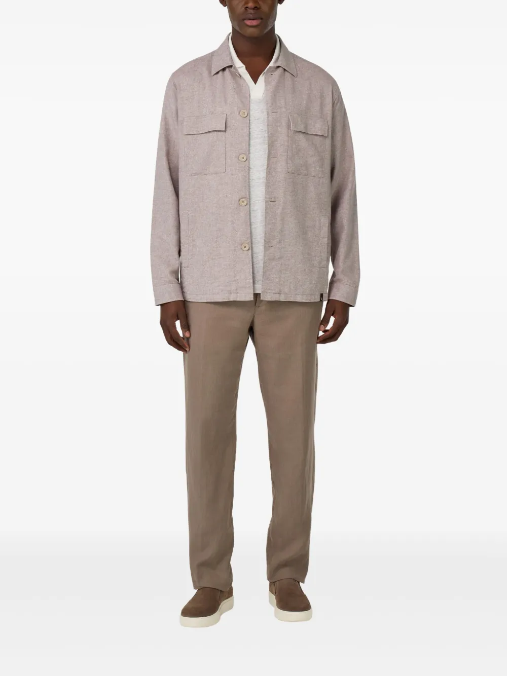 Boggi Milano Jaqueta com efeito mescla | Camisa jaqueta | Image 2