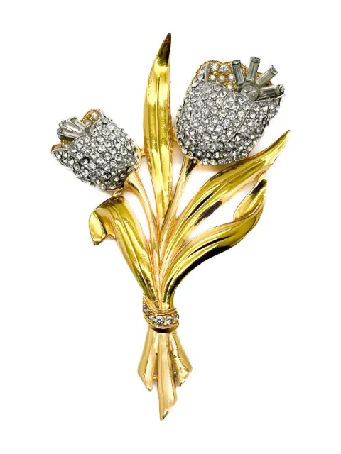 Jennifer Gibson Jewellery 1940s Coro Floral brooch