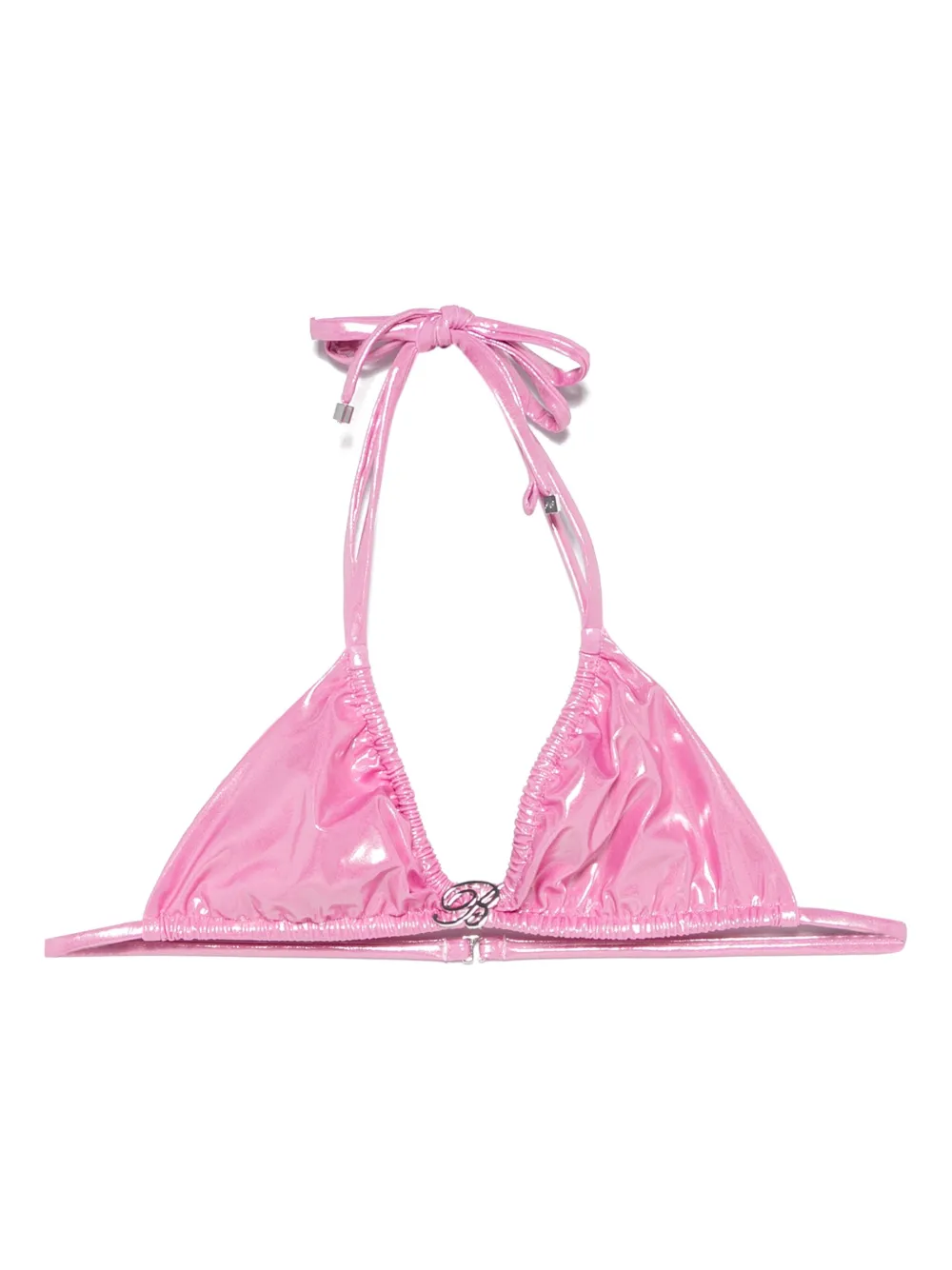Blumarine rose laminated bikini top | Pink | Image 1