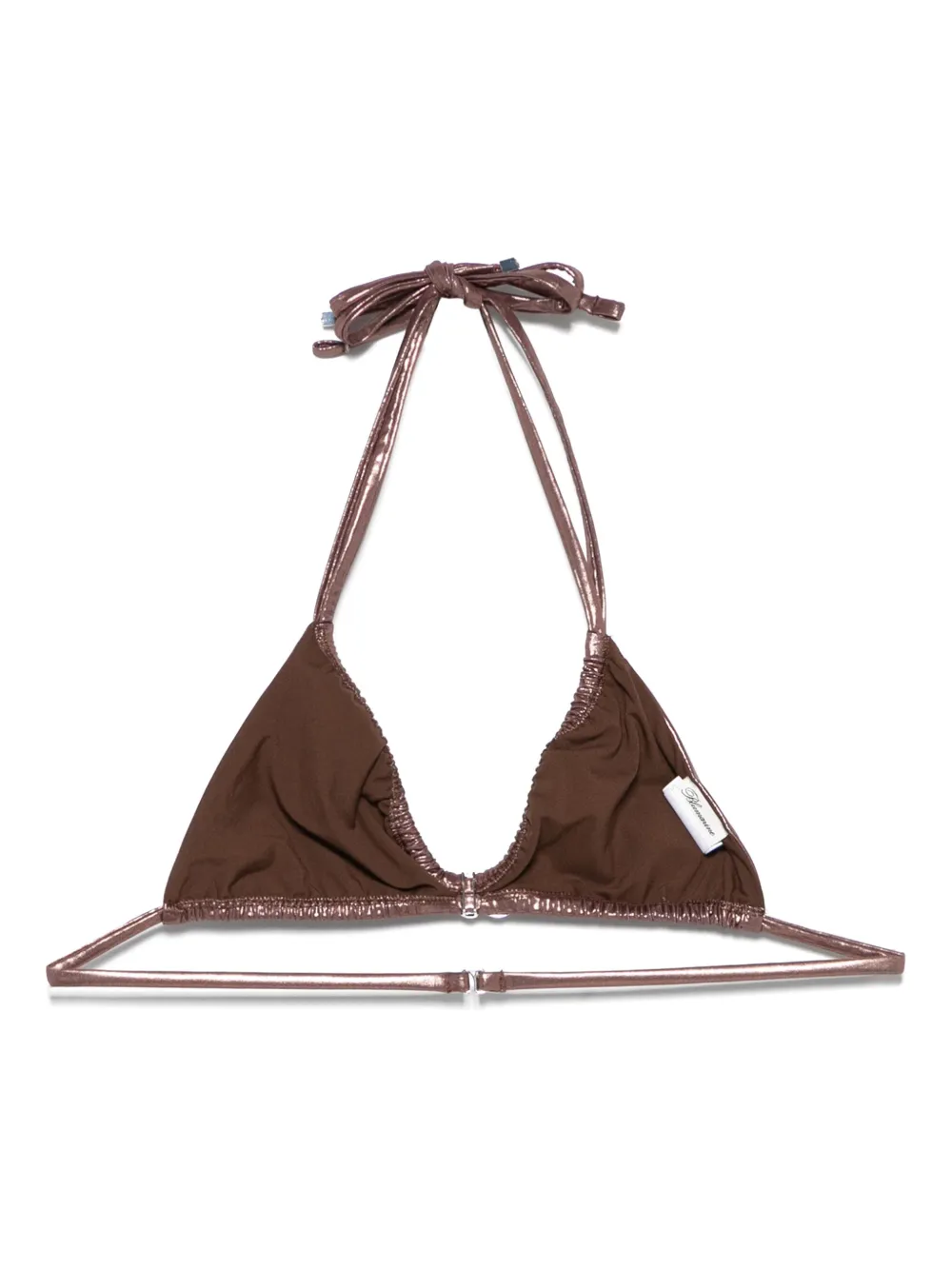 Blumarine rose laminated bikini top | Bikinis | Image 2