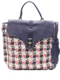 Balenciaga Pre-Owned 2020 geometric pattern leather flap bag - Neutrals