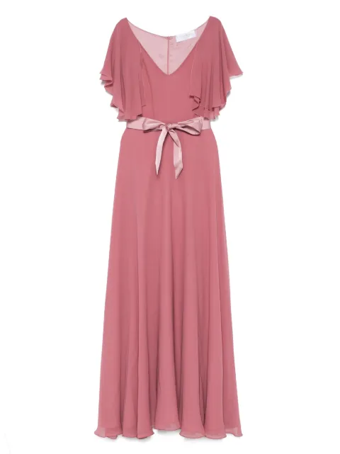 DE SANTIS vestido largo con volantes